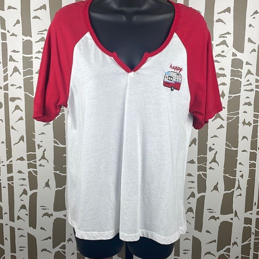 altar’d state NEW $50 Happy Camper Embroidered Accent T-Shirt S